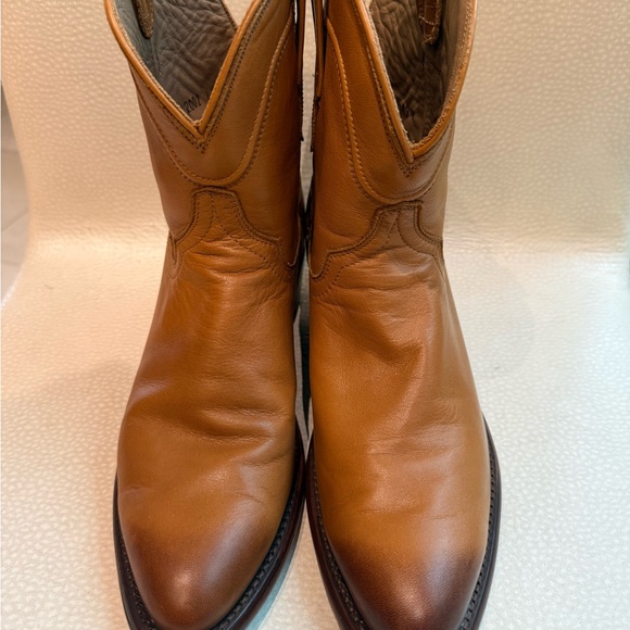 Tecovas Shoes - Tecovas Brown Leather Ankle Booties